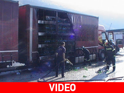 Φωτιά σε φορτηγό στο λιμάνι της Ηγουμενίτσας